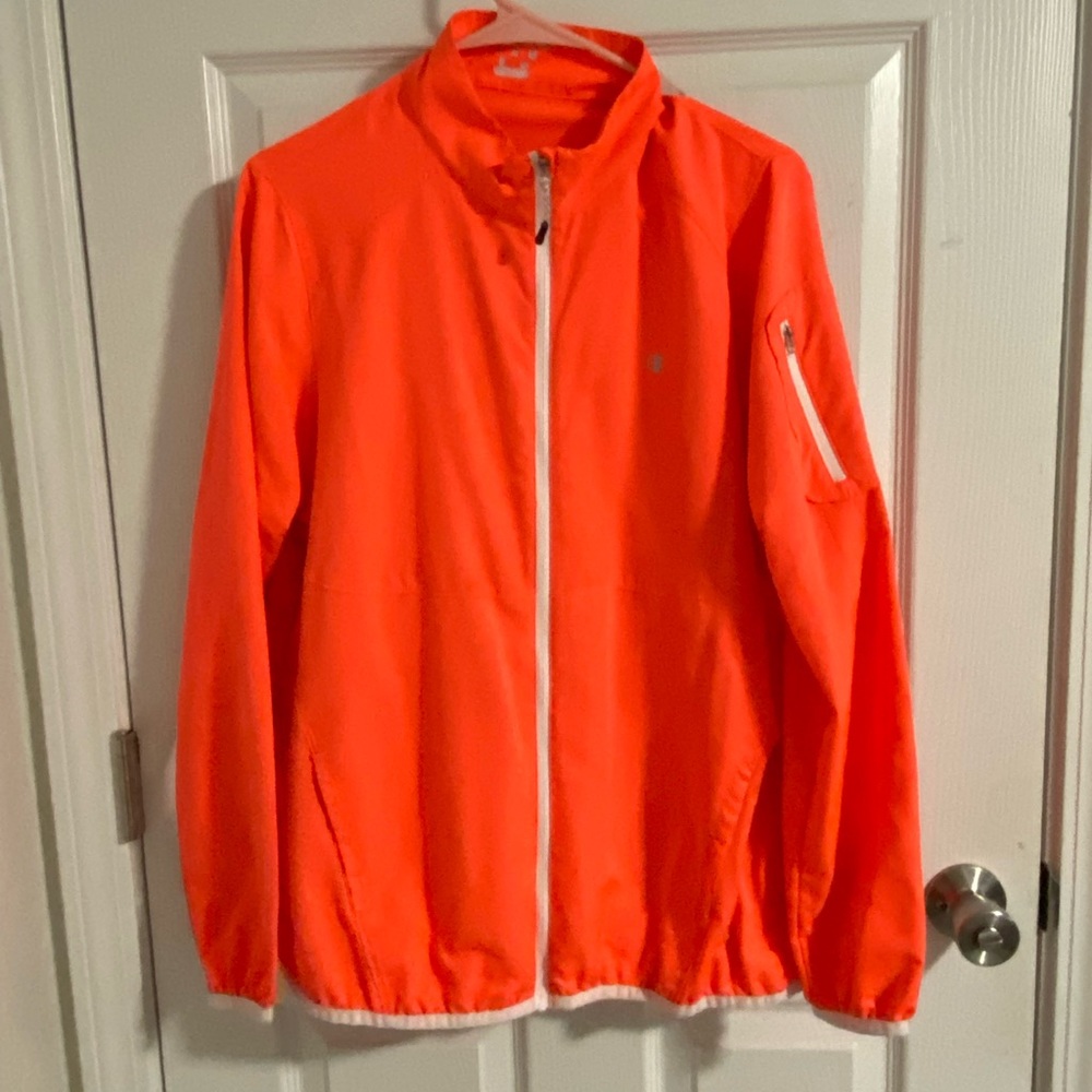 Hot pink and white Champion Jacket size large. New without tags